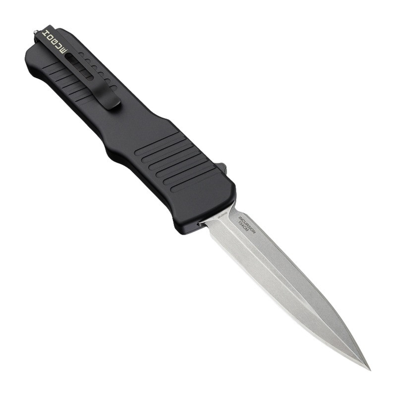 Hogue Incursion OTF Knife 3.9 Inch Dual Edge Blade Black