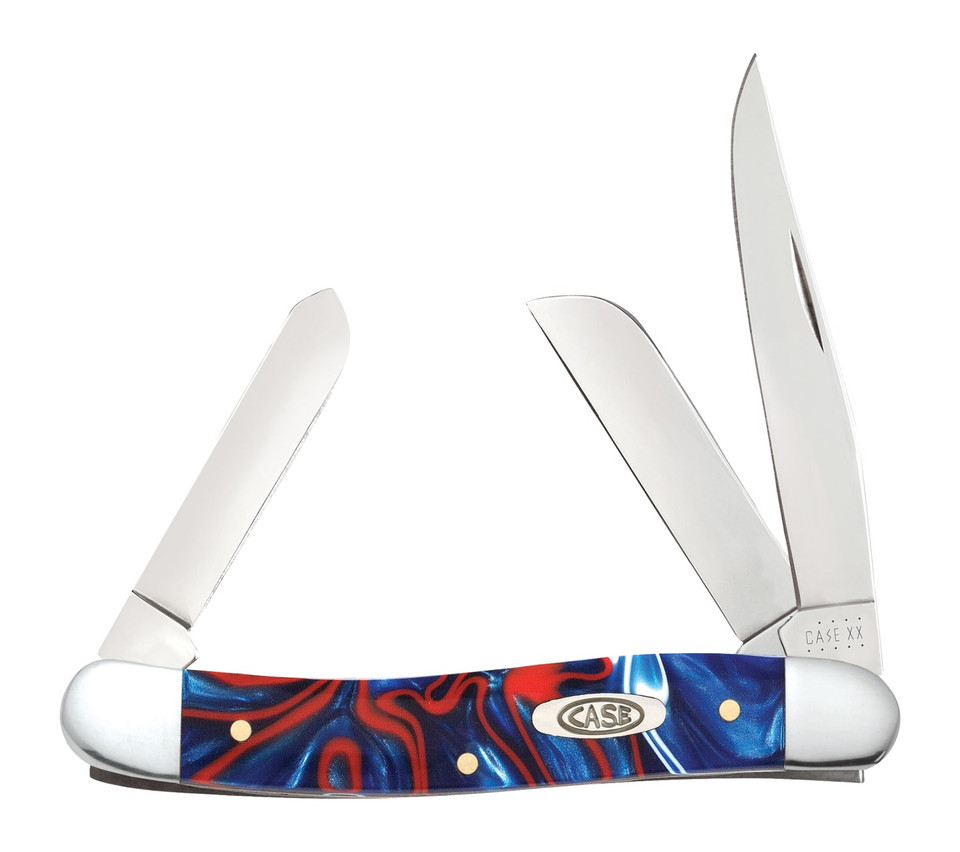 Case Patriotic Kirinite Medium Stockman Folding Knife