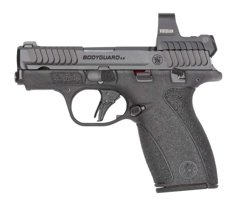 Smith & Wesson Bodyguard 2.0 380 ACP Striker Fire Pistol with Viridian RFX1 Green Dot Reflex Sight and 2.75-Inch Barrel