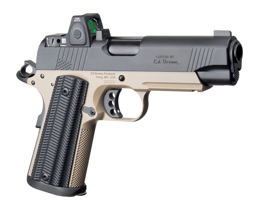 Ed Brown Special Forces Commander SOCOM Edition 45 ACP Semi-Auto Pistol with Trijicon RMRcc