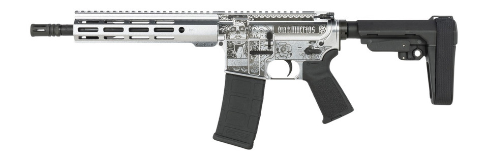 Shark Coast Tactical Day of the Dead AR Pistol 5.56 NATO 10.5-inch Barrel Cerakote Finish