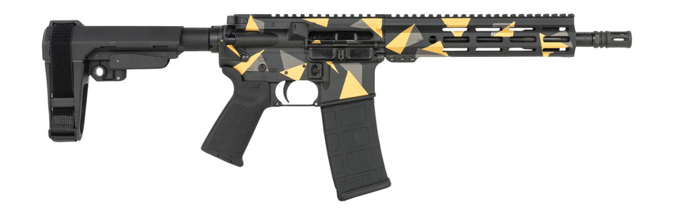 Shark Coast Tactical Geodesic AR Pistol 5.56 NATO 10.5-inch Black Polymer Stock / Grip