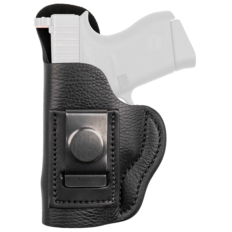 1791 Gunleather Optic Ready Light Bearing Smooth Concealment Inside Waistband Holster for Right Hand in Black Leather