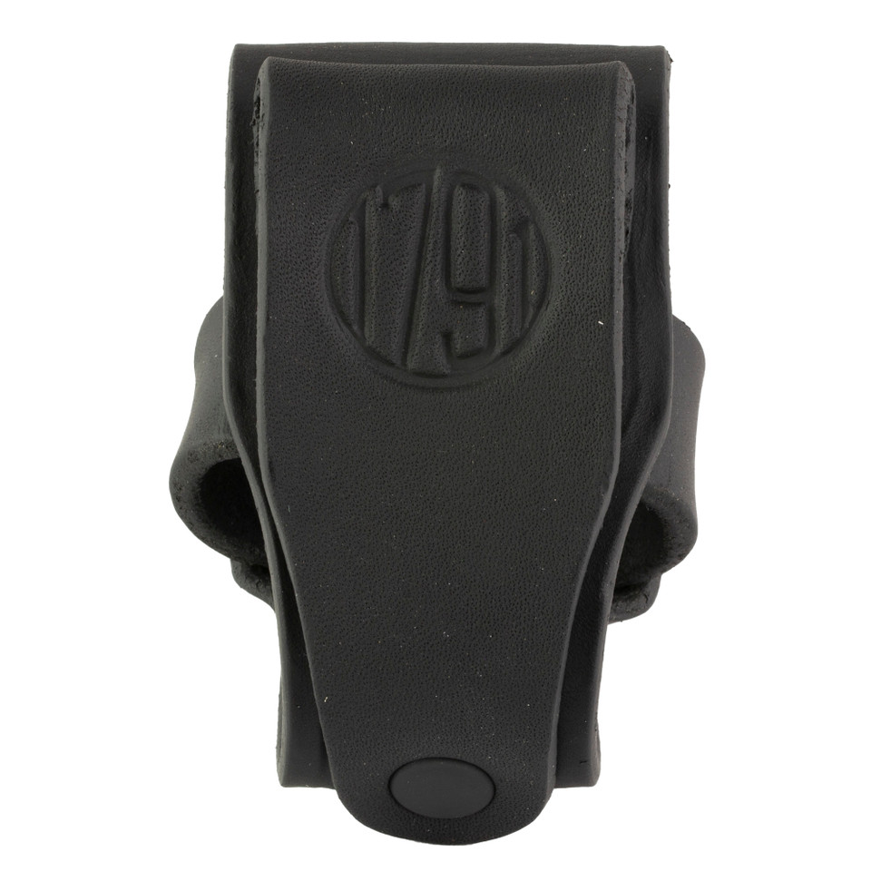 1791 Gunleather Speed Loader Carrier for J-Frame and K-Frame Revolvers - Ambidextrous Leather Pouch in Stealth Black