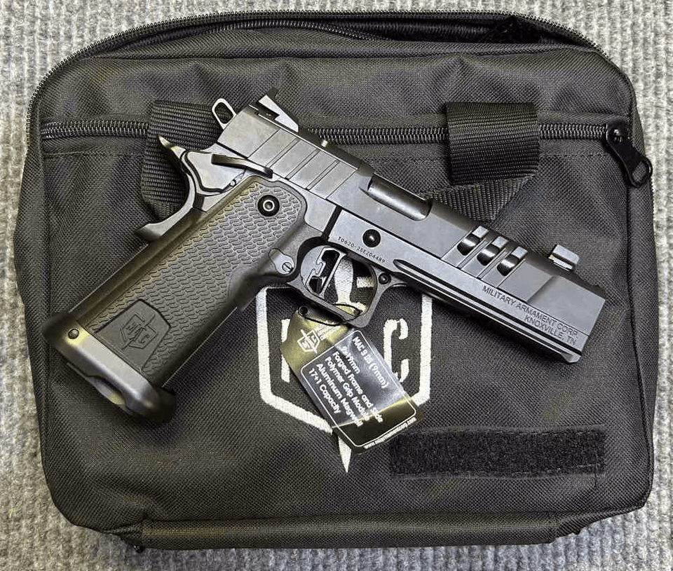Never Fired - MAC 9 DS-D Comp Doublestack Semi-Auto Pistol w/ Two Mags- 9mm