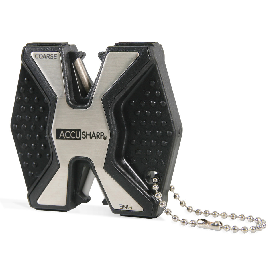 AccuSharp Diamond PRO Two Step Knife Sharpener with Coarse Diamond and Fine Ceramic Rods