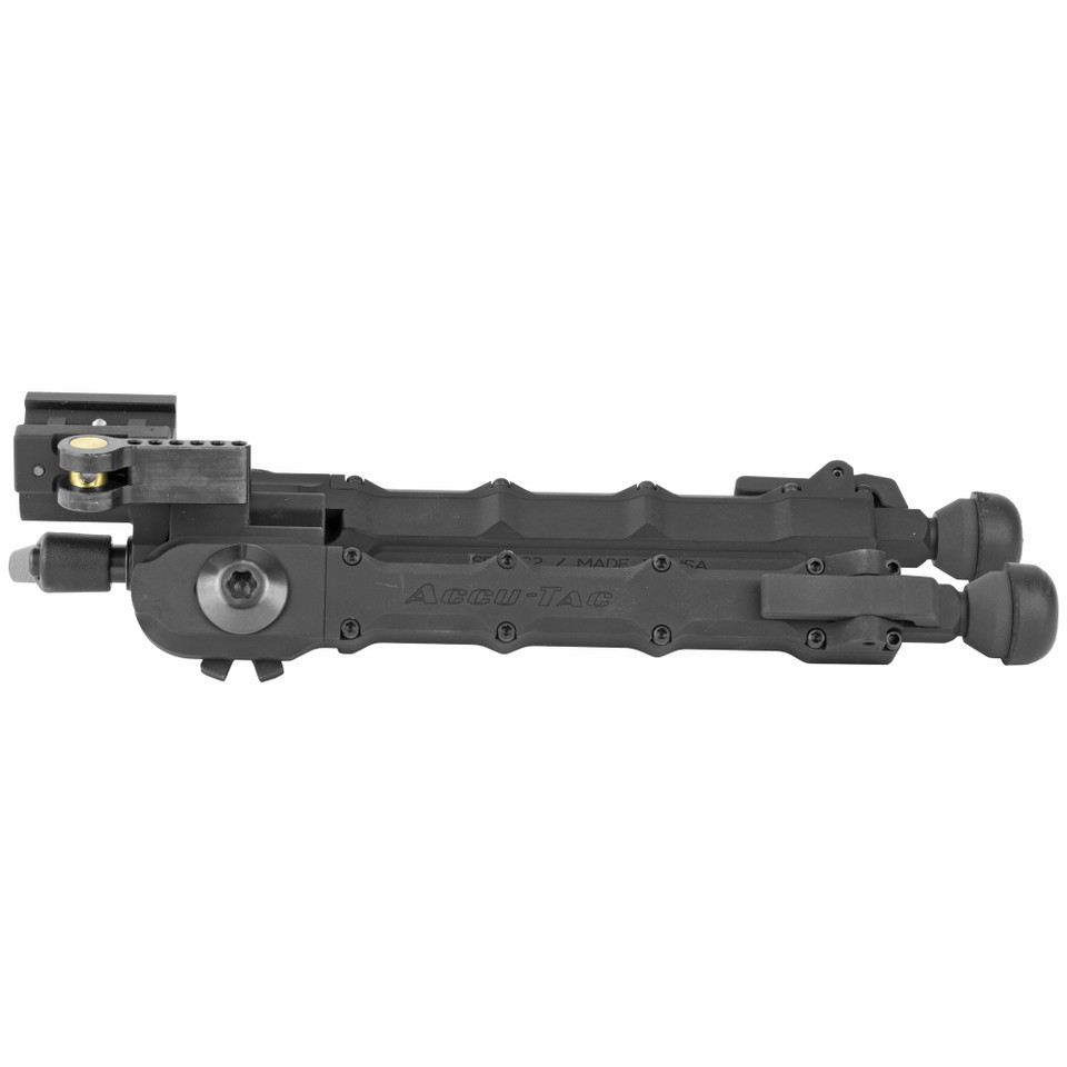 Accu-Tac SR-5 G2 Bipod Black with Quick Detach Rail Mount and Adjustable Legs