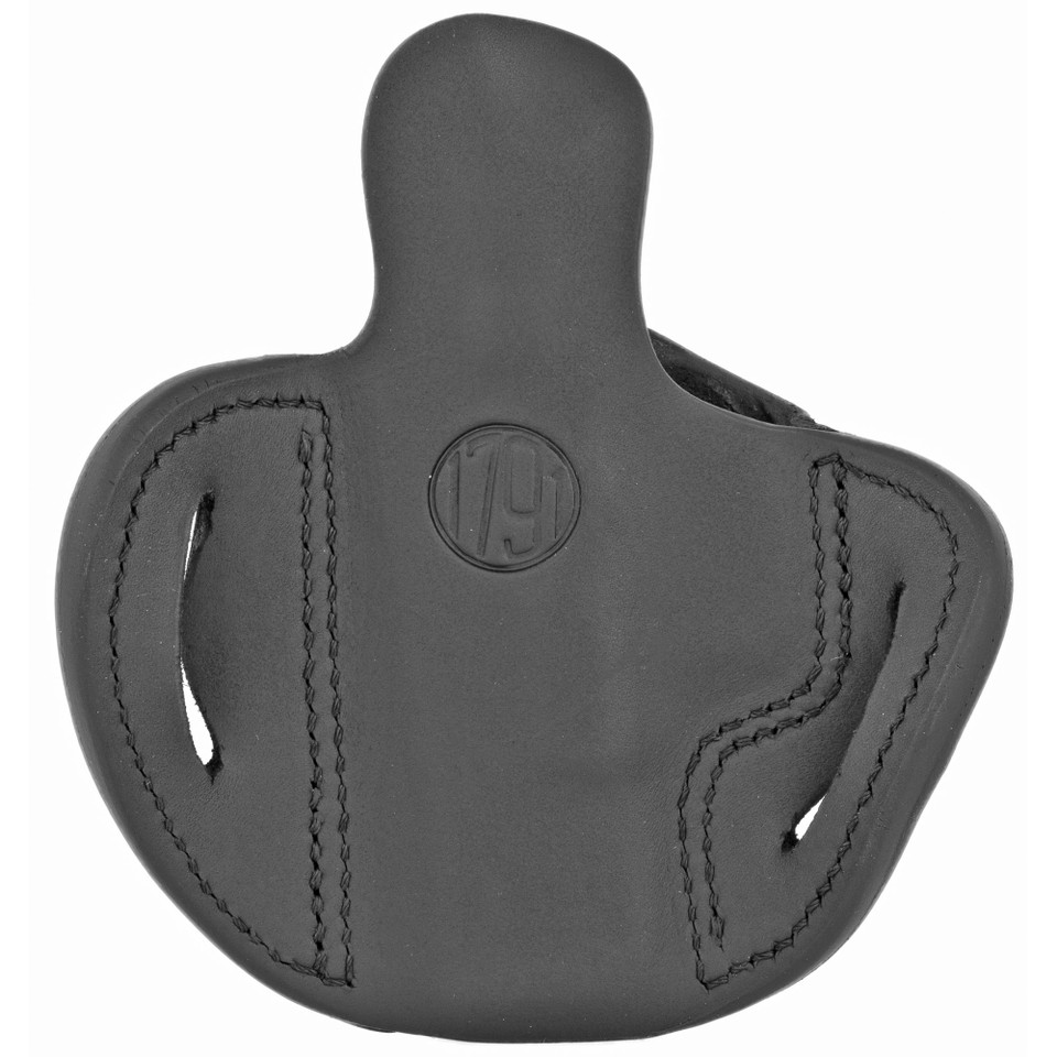 1791 Gunleather Optic Ready Outside Waistband Holster for Right Hand in Black Leather