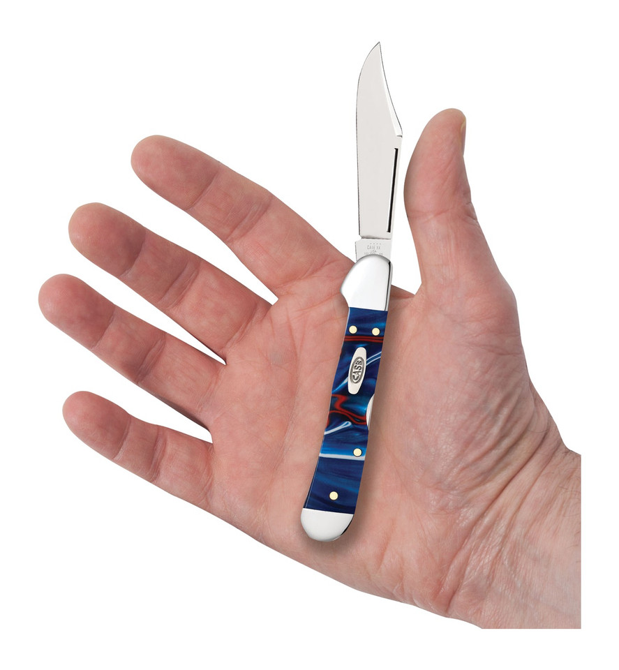 Case Patriotic Kirinite Mini Cooperlock Folding Knife