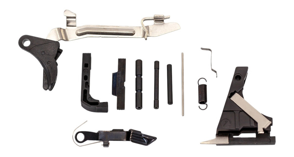 JE Machine Tech Glock 19 Gen 1–3 Lower Parts Kit Black