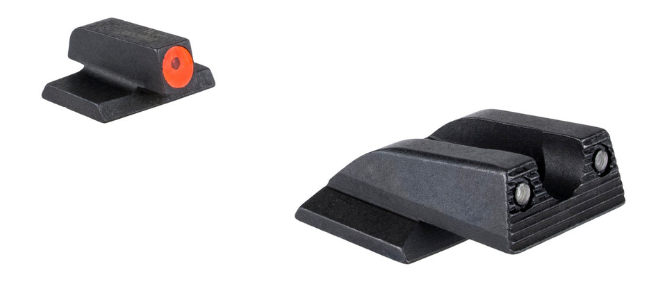 Trijicon Suppressor/Optic Height HD XR Night Sight Set for S&W Bodyguard 2.0 Green Tritium Orange Front Outline