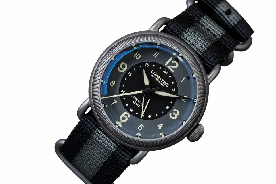 LÜM-TEC Combat Field X6 Titanium True GMT Automatic Watch – Limited Edition