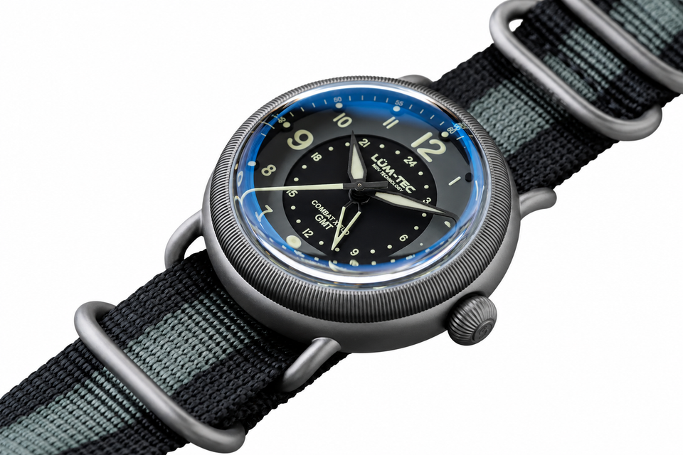 LÜM-TEC Combat Field X6 Titanium True GMT Automatic Watch – Limited Edition
