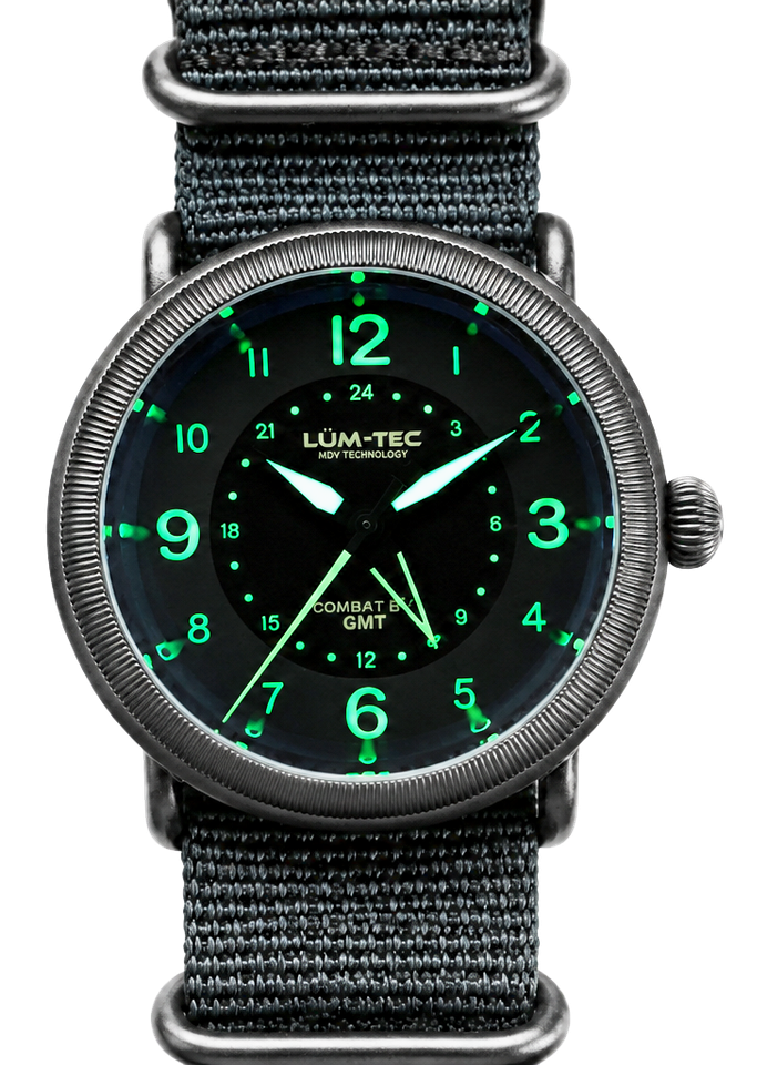 LÜM-TEC Combat Field X6 Titanium True GMT Automatic Watch – Limited Edition