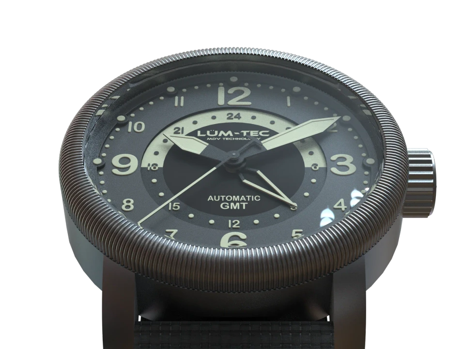 LÜM-TEC Combat B74 39mm True GMT Automatic Watch – Limited Edition Pre-Order