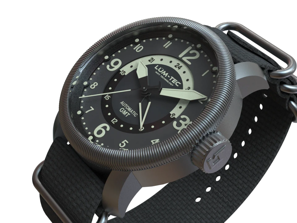 LÜM-TEC Combat B74 39mm True GMT Automatic Watch – Limited Edition Pre-Order