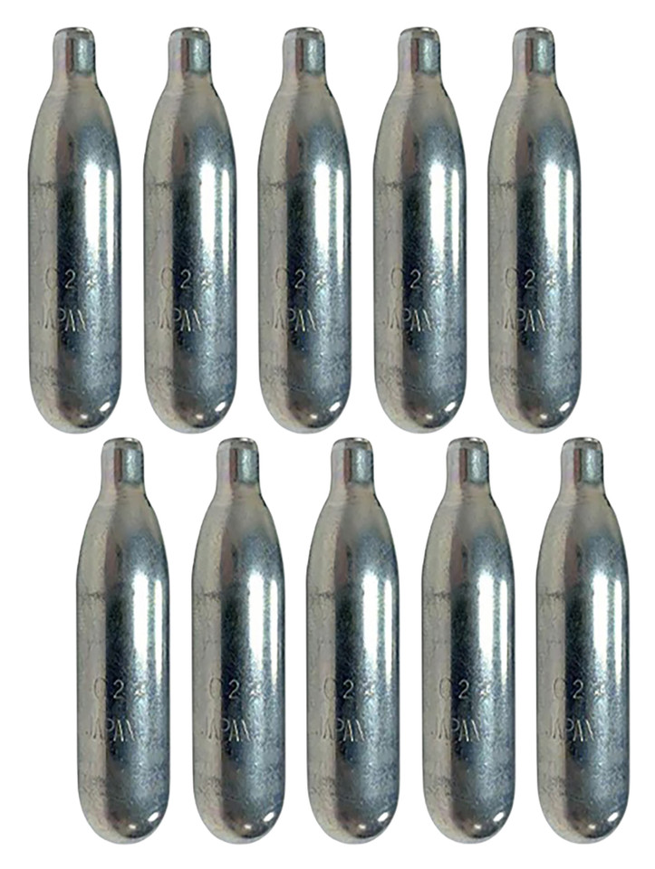 Byrna CO2 Cartridges for Byrna HD with Boost 12g Adapter, 12 Gram, 10 Pack, Silver