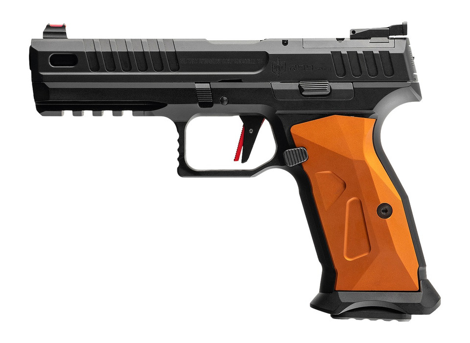 MAC RA9 Sport 9mm Luger 4.75-Inch Striker-Fired Pistol 17+1 Orange and Black