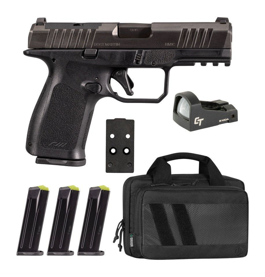 Rost Martin RM1C 9mm Luger 4-Inch Optic-Ready Striker-Fired Pistol 15+1 Black