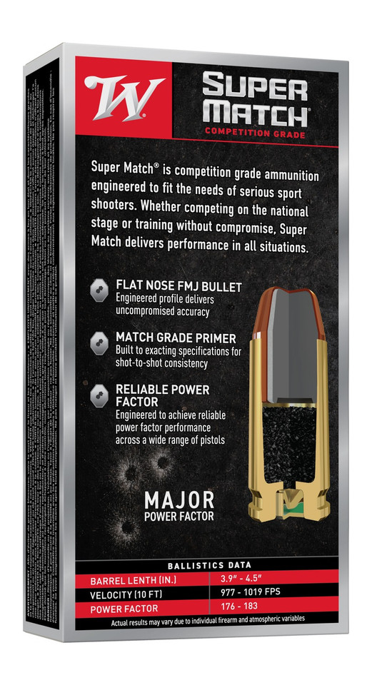 Winchester Ammo USA Value Pack .40 S&W 180 Grain FMJ-FN 50 Rounds
