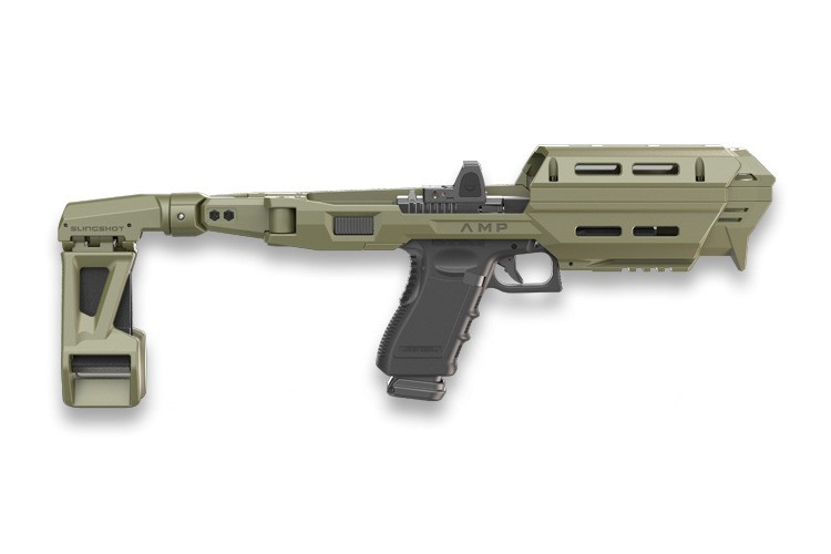 FAB Defense Conversion Kit with Brace for Glock 17/19 Olive Drab Green