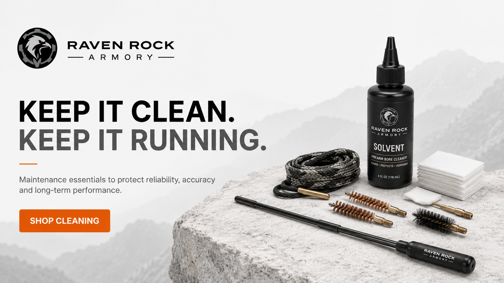 Gun cleaning kits lubricants solvents bore snakes and maintenance tools