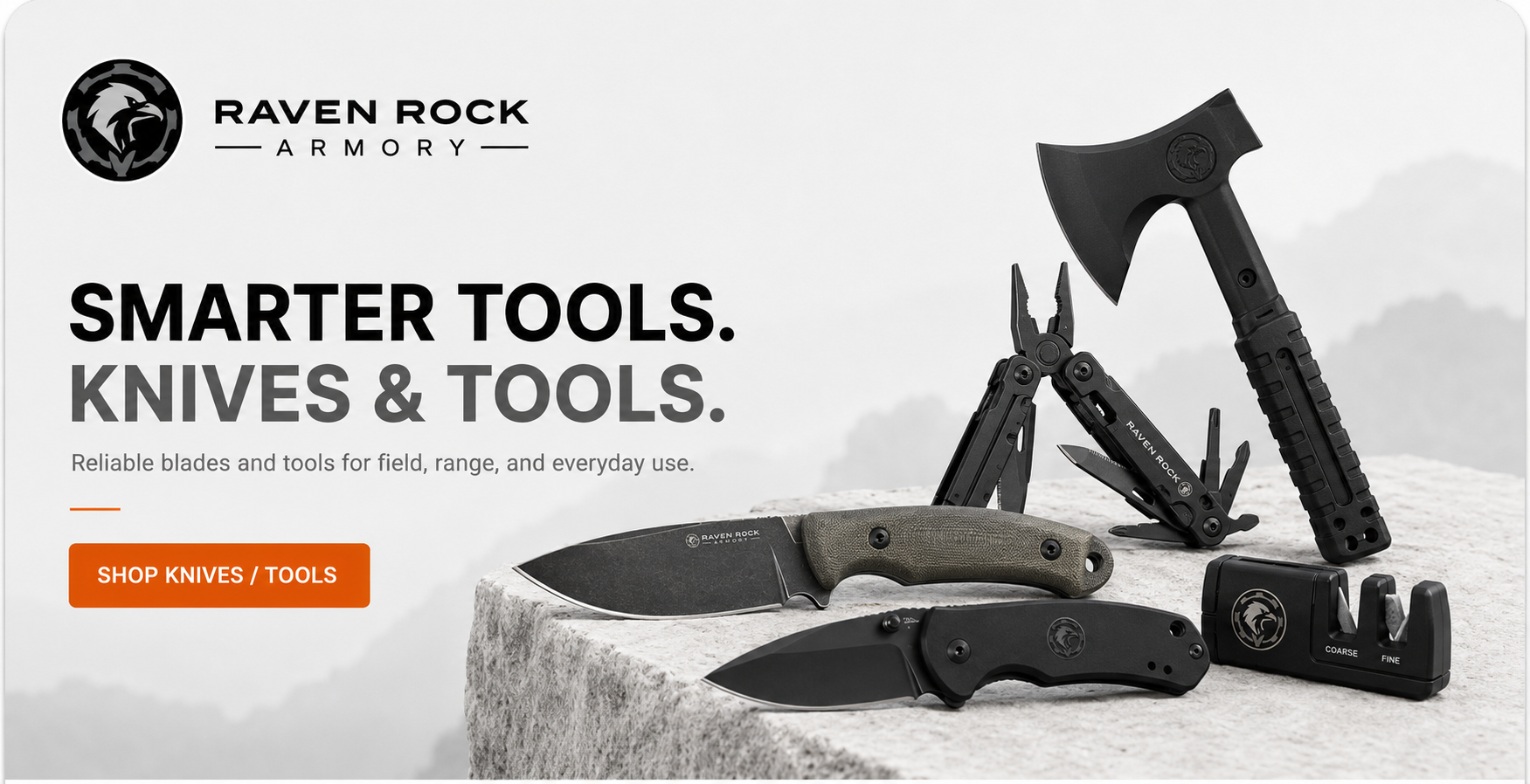 Knives and tools including folding knives fixed blades multi-tools axes and sharpeners