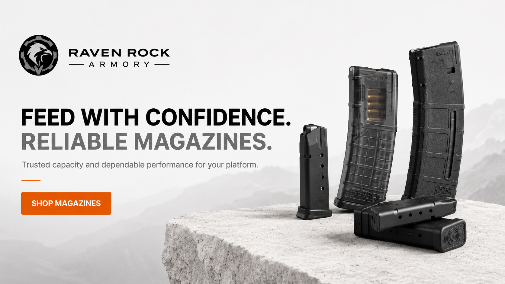 Firearm magazines including AR magazines pistol magazines rifle magazines and magazine accessories