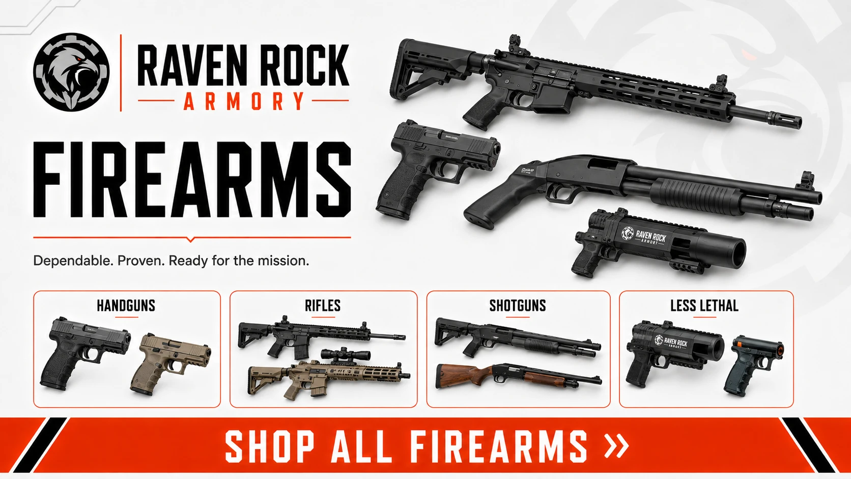 Raven Rock Armory Firearms - Handguns, Rifles, Shotguns, and Less Lethal