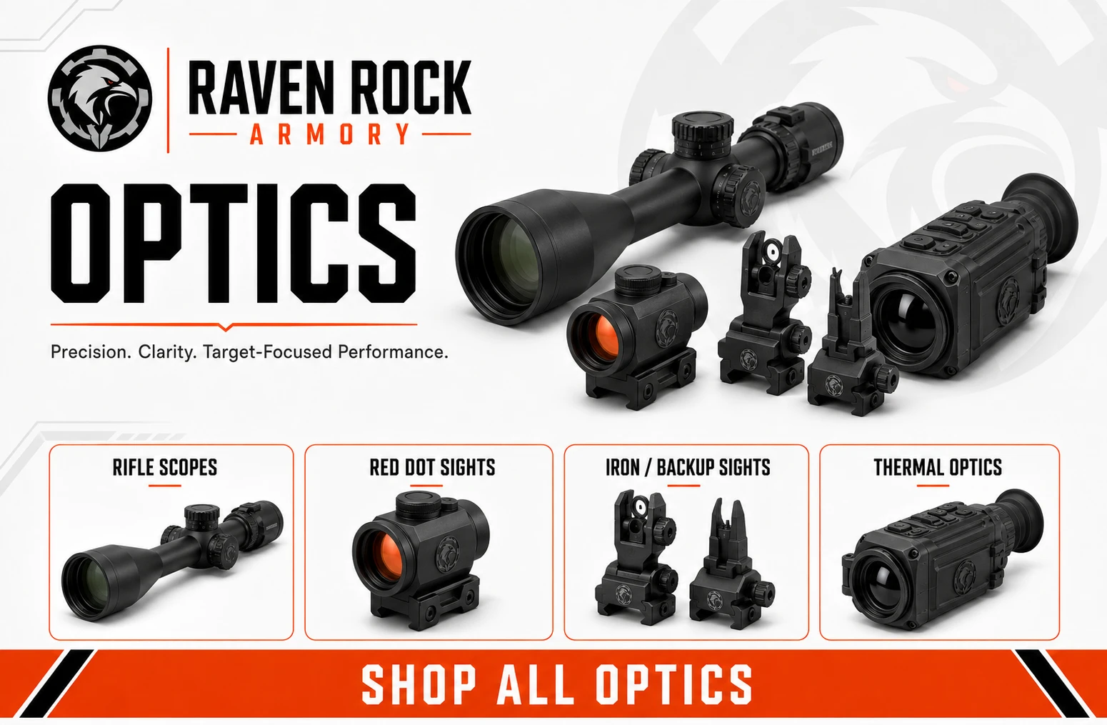 Raven Rock Armory Optics - Rifle Scopes, Red Dot Sights, Iron / Backup Sights, and Thermal Optics