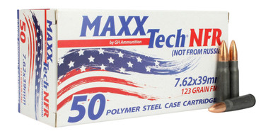 Tulammo MaxxTech 7.62x39mm Full Metal Jacket Steel Case Ammunition