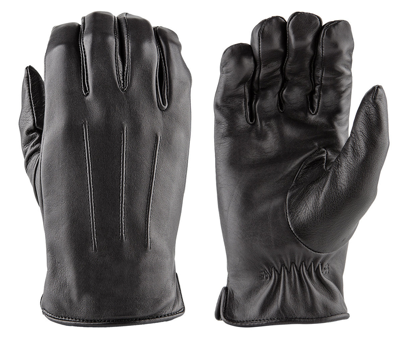 leather gloves with faux fur