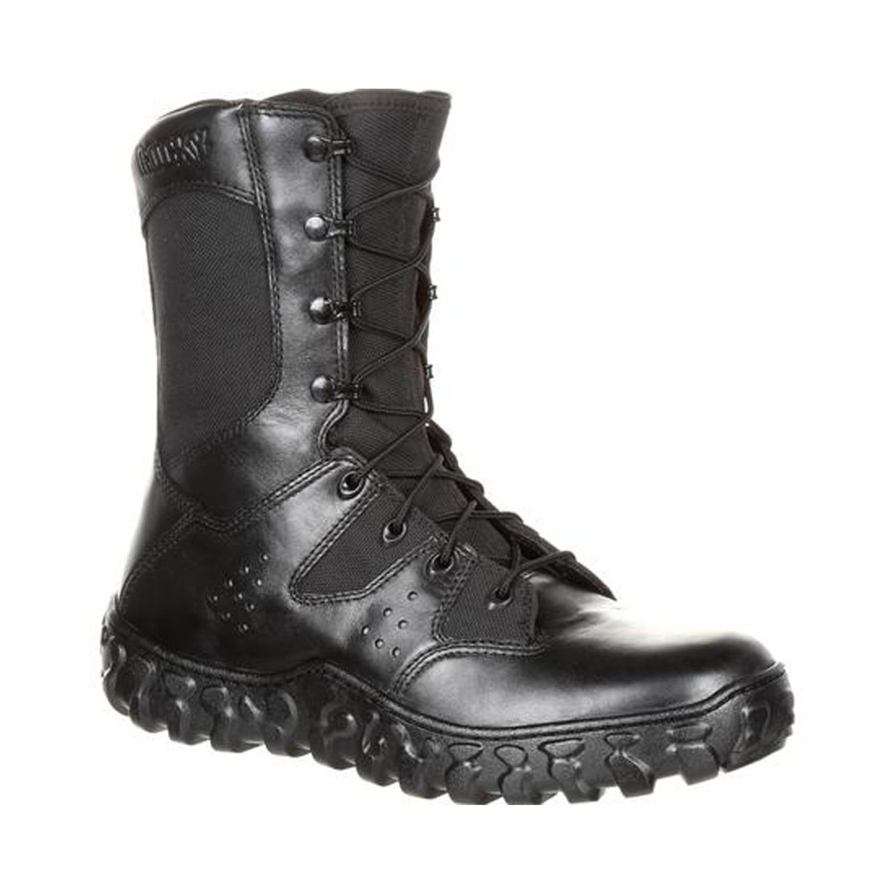 mens black uniform boots