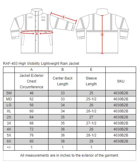 403ETLB Safety Rain Jacket: Lightweight Waterproof Hi-Vis Jacket 2-Tone:  Adjustable Hood