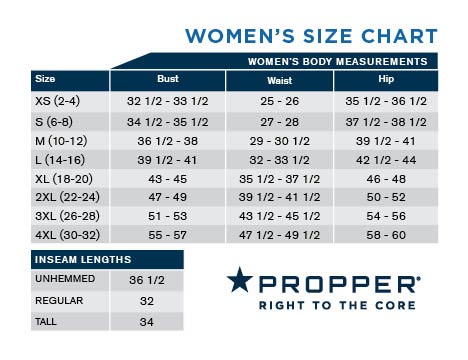 polo size chart women's