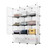 12-Cube Storage Shelf Cube Shelving Bookcase Bookshelf Organizing Closet Toy Organizer Cabinet White Color YF