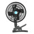 12V Car Fan Oscillating Clip On Cooling Fan with 2 Speeds 120 Degree Rotation Personal Electric Fan for Car Truck Vans