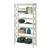 Glossy White 5-Shelf Bookcase Q280-WFTBC9638271