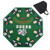 48 Inch 8-Player Foldable Poker Table Top with Carrying Bag and Cup Holders-Green B593-UY10154