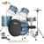 Drum Set, 5-Piece 22 in Junior Drum Sets, Beginner Drums Set with Adjustable Throne, Cymbal, and Dr E415-WJTJZGLSLS5JXE7AR001V0
