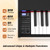 88-Key Keyboard Piano Set with Adjustable Stand-Black - Color: Black D681-MU10125US-DK