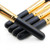 (Black and gold) 10 eye shadow powder eyebrow pencil eyeliner blush foundation concealer makeup brush set