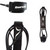 DORSAL Premium ProComp Surfboard 6 7 8 9 10 FT Surf Leash - Black