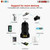 Car Charger Dual Smart Fast USB Port Adapter Speedy Charging Phone Car Plug 5 Core CDKC11USBC