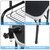 32" Foldable Pet Grooming Table with Mesh Tray and Adjustable Arm Silver Base with Black Table YF