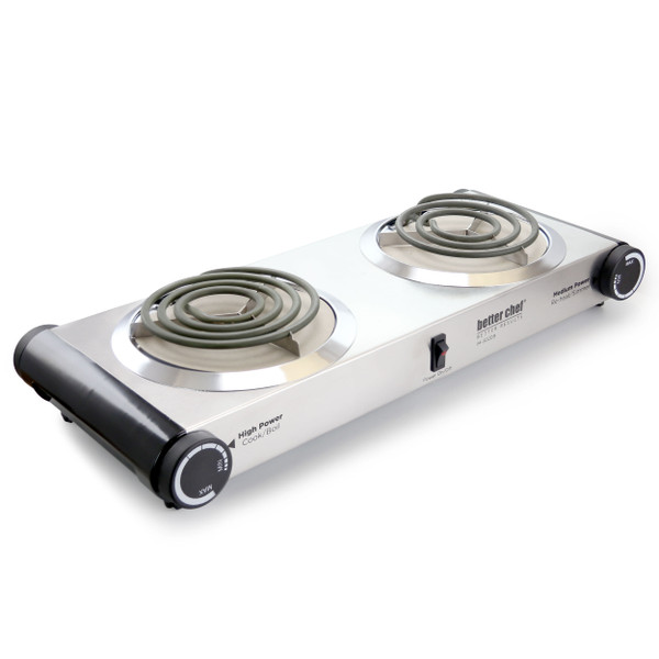 Better Chef Stainless Steel Dual Electric Burner D970-IM-302DB