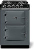 24" Cast Iron Range With Gas Burners, Slate Includes Lp Conversion Kit