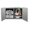 American Made Grills 36" 2-Drawer Dry Storage Pantry & Enclosed Cabinet Combo - DP-36DC