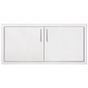 American Made Grills 36" 2-Drawer Dry Storage Pantry & Enclosed Cabinet Combo - DP-36DC