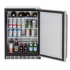 American Made Grills 5.3c Deluxe Outdoor Rated Fridge Right to Left Opening - SSRFR-24D-R